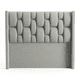 thumbnail image 1 of Respaldo de cama 2 plazas en lino gris claro, 1 of 2