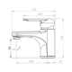 thumbnail image 4 of "Monomando Llave Belug  Grifo Lavamanos Lavatorio plata ", 4 of 5
