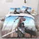 thumbnail image 2 of Juego de funda nórdica de 3 piezas de Attack on Titan para niños, adolescentes y adultos, funda de edredón de microfibra, juego de cama con fundas de almohada., 2 of 3