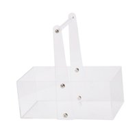 Magideal - Caja De Flores Acrílicas, Arreglos Florales, Centro De Mesa, Cesta De Flores Para Niña, Para Organización De Dulces, Pastel De Aniversario, Festival D