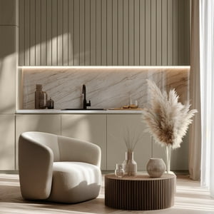 Masisa - Revestimiento Micro Ripado 50 Visón 2480X218Mm