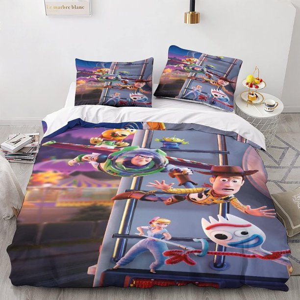 Toy Story Bedding Set Children Boy Quilt Cover Cartoon animation Bedroom Decora Duvet Cover Children's gifts Bed Sheets
