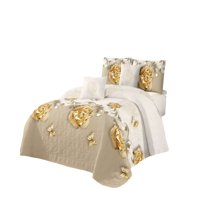 Genérico - Cubrecama Verano Quilt Delgado King 250 X 270 Cm