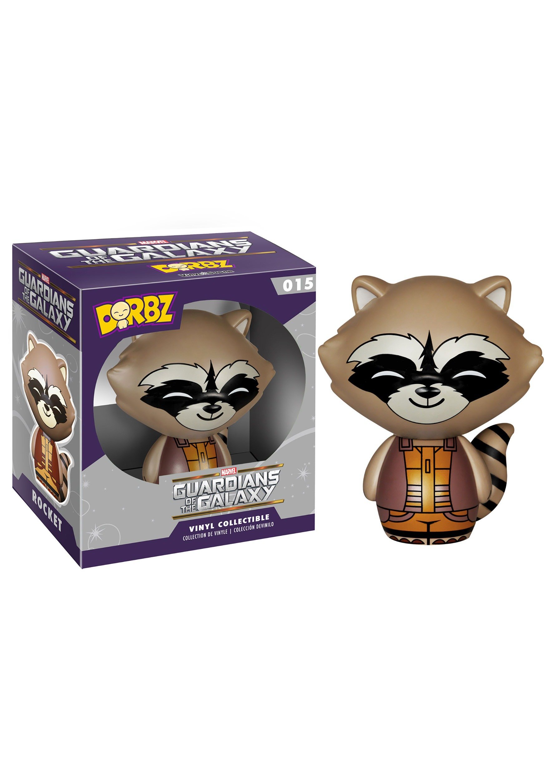Figura De Acción Funko Dorbz Rocket Raccoon De Guardianes De La Galaxia