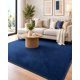 thumbnail image 3 of Alfombra Moderna Sisal 240x200 cm Azul Oscuro Textura Trenzada, 3 of 6