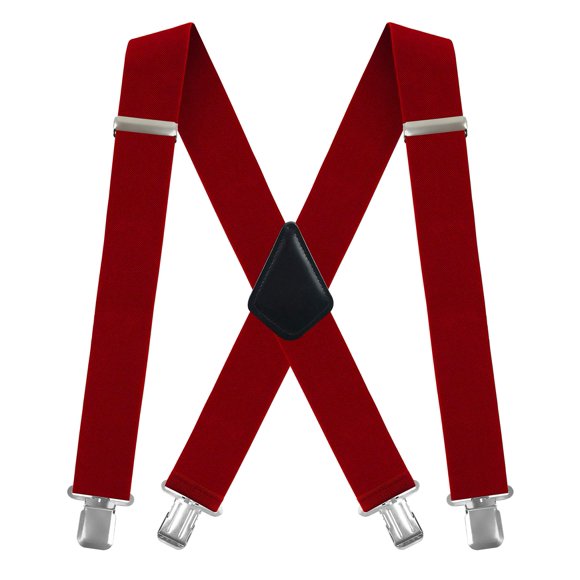 Tirantes Moulen de 5 cm de ancho, ajustables, color rojo