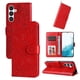 thumbnail image 5 of Funda tipo cartera FOXDOCK para Samsung Galaxy A54 5G , diseño girasol en relieve, cuero PU, cierre magnético, soporte y tarjetero, 5 of 5