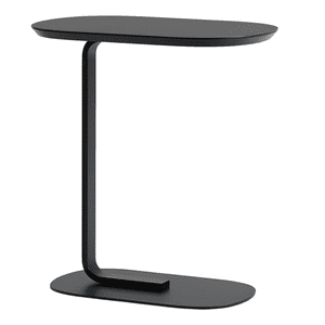 Moboi - Mesa De Centro Lateral Auxiliar Minimalista Negra