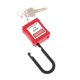 thumbnail image 1 of PL38-KD Candado De Bloqueo De Seguridad Curvado De PVC De 38 Mm, Rojo, 1 of 5
