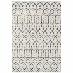 Deco2Day - Alfombra Geil Moh101F-8-Gn-8X10 - 265 X 365 Cm - Beige / Azul