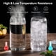 thumbnail image 4 of Lata de cerveza de 16 oz con tapa y pajita, paquete de 4 vasos de vidrio reutilizables para bebidas heladas, botellas de boca ancha para batidos, ideales para refrescos, jugos, colas y cócteles., 4 of 7