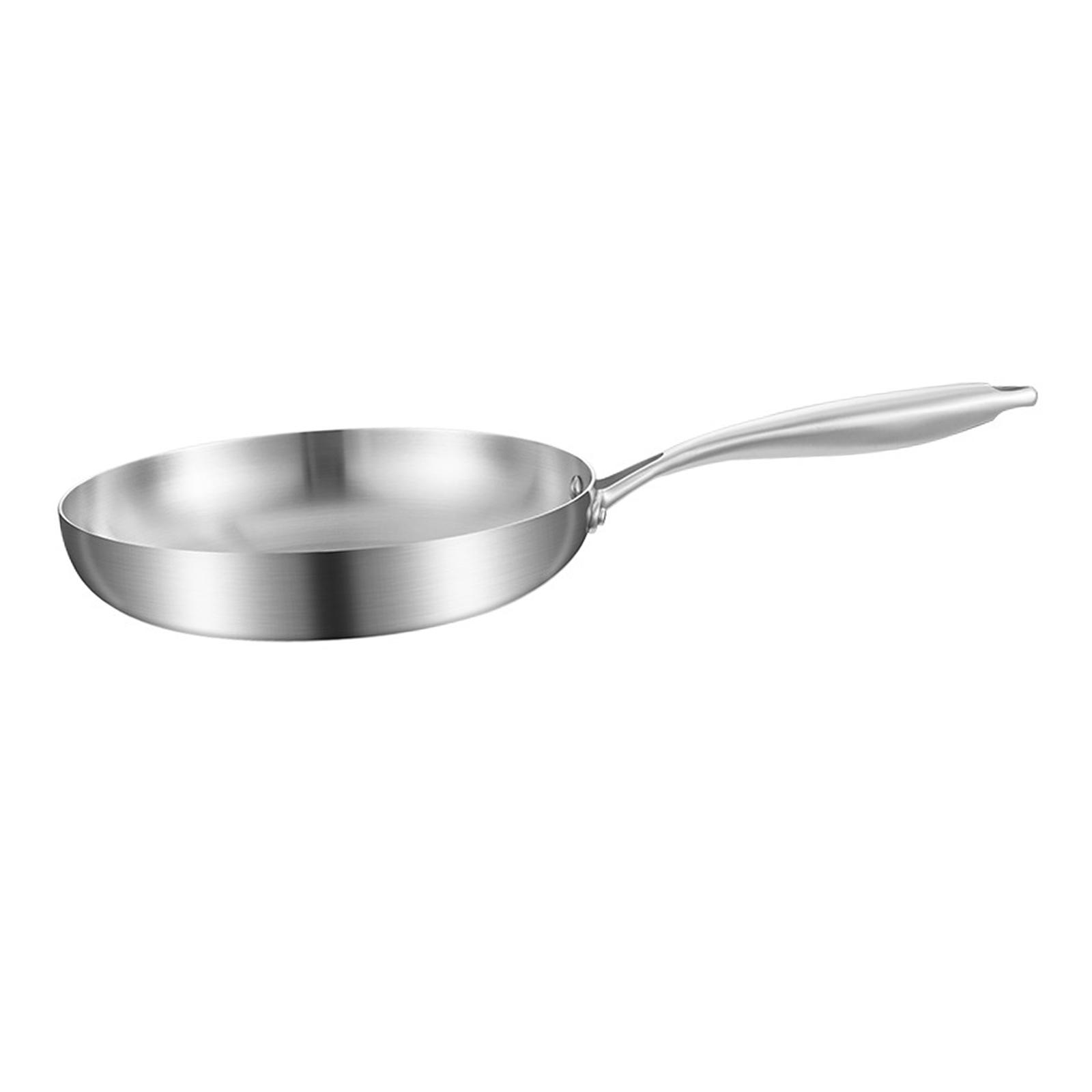 Bothyi - Sartén De Acero Inoxidable 304 Para Inducción, Para Cocina De Rv, Restaurante, 30 Cm