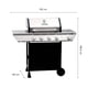 thumbnail image 1 of PARRILLA BOSCA A GAS NEO GRILL 4 Q +1, 1 of 2