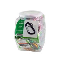 Llaveros Con Mosquetón Baumgartens En Forma De Tubo Hexagonal, Paquete De 50