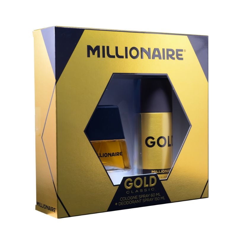 Pack Colonia Gold 60ml + Desodorante Spray 1 Un Millonaire