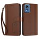 thumbnail image 3 of Funda Cartera Trébol para Motorola Moto G 2024 5G con Ranuras Tarjetas y Carga Inalámbrica Marrón, 3 of 6