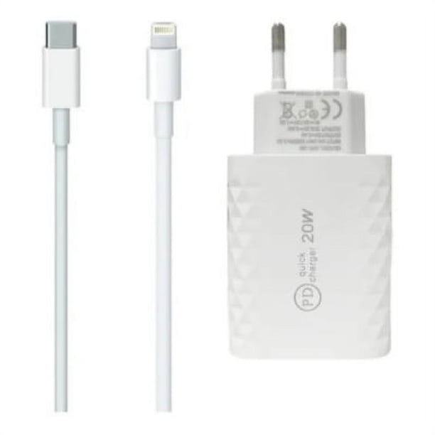 Cargador Carga Rápida 20w Para iPhone Tipo C A Lightning | Lider