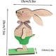 thumbnail image 5 of Conejos de Pascua de madera, adornos de escritorio, artesanías de madera para decoración del hogar, oficina, tienda, suministros de Pascua, 5 of 5