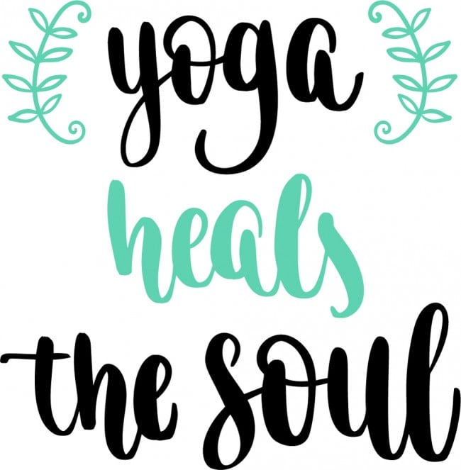 Rienda Libre Graphics - Decomural Yoga Heals The Soul Sports Fitness Ws-46013