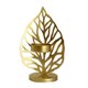 thumbnail image 1 of Candelabro De Hoja Nórdica Candelero De Hierro Forjado Artesanía Decoración De Sala De Estar Dorado A, 1 of 5