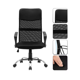 thumbnail image 2 of Silla de oficina ergonómica Emilio cuero con malla color negro, 2 of 3