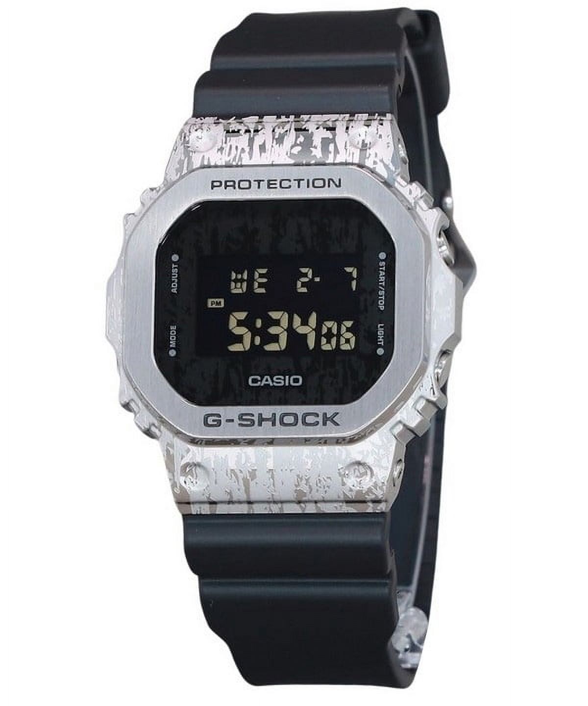 Casio - Reloj G-Shock Grunge Camouflage Series Digital Esfera Gris Cuarzo Gm-5600Gc-1 200M Para Hombre