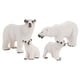 thumbnail image 3 of Figuras De Animales De Oso ártico Modelo De Decoración Para Tarta Para Favores De Fiesta Ni?os Ni?as 4 Piezas, 3 of 5