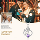 thumbnail image 3 of Collar HESHPAWS 925 Sterling Silver Birthstone Rose Flower Heart Pendant 18+2", 3 of 7