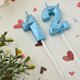 thumbnail image 3 of Velas JEVONS Azul 5 cm y 5,1 cm – Juego de 2, 3 of 6