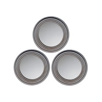 Vgo - Set De 3 Espejos Redondos 24 Cm