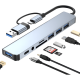 thumbnail image 1 of Hub adaptador USB tipo C 8 en 1 Mac MacBook Windows, 1 of 3