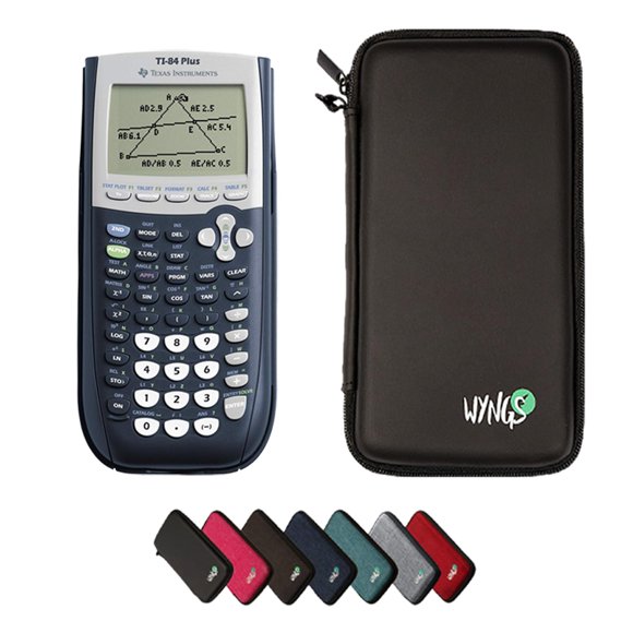 Calculadora WYNGS TI-84 Plus con funda negra