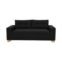 Diseños Valestrini - Sofa Paris Dos Cuerpos Lino Negro