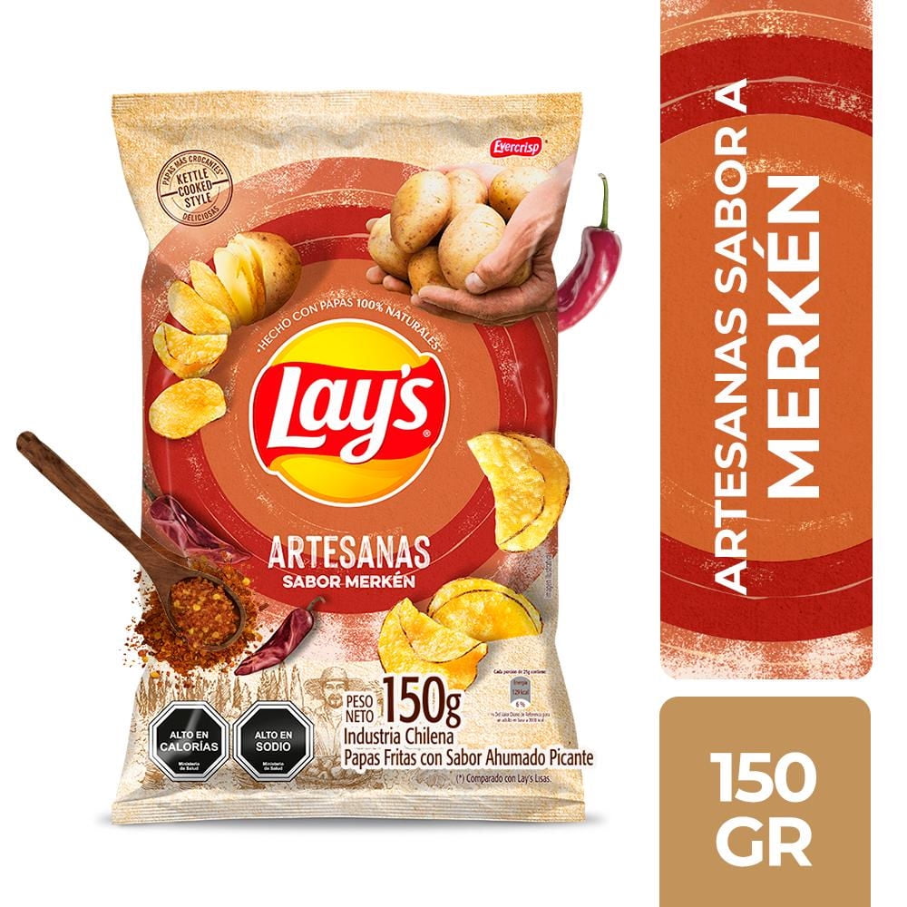 Papas Fritas Artesanas Merkén 150 g Lay's