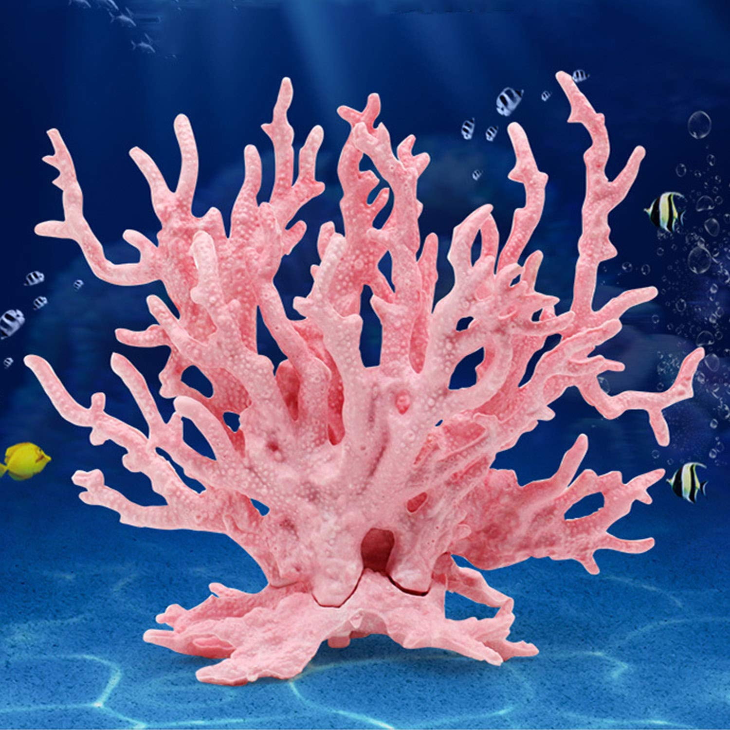 Adorno para Acuario Besimple Coral Rosa 17x14 cm
