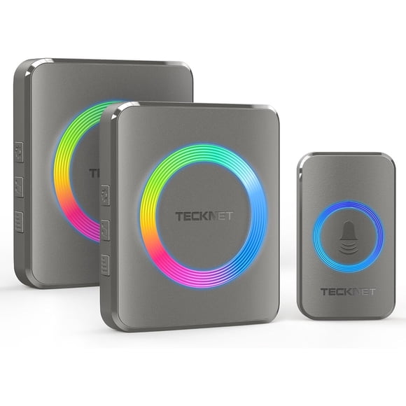 Timbre Inalámbrico TECKNET 2 Receptores IP65 600M 60 Tonos