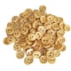 thumbnail image 5 of 100pcs vintage 2 agujeros botones de madera para coser scrapbooking marrón oscuro 15mm, 5 of 5