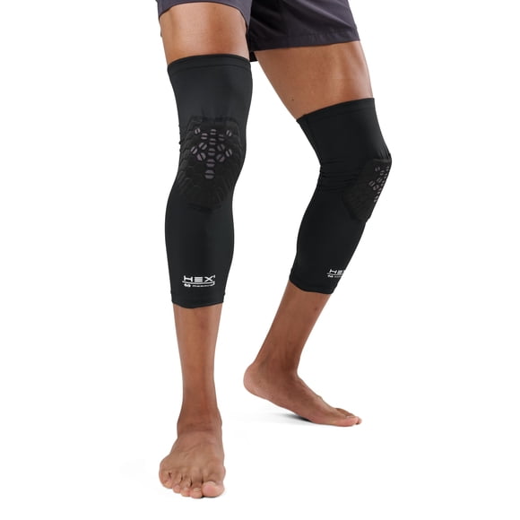 Rodillera McDavid HEX Viz Negro/Gris Talla L (Par)