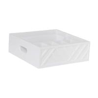 Bothyi - Organizador De Platos De Papel Para Encimera De Cocina, Soporte Para Utensilios Y Vasos De Barbacoa, Color Blanco
