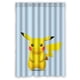 thumbnail image 1 of Cortina de ducha de dibujos animados de Pikachu, monstruo de bolsillo, juego de cortina de baño con ganchos, tamaño 48 x 72 pulgadas, 1 of 3