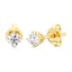 thumbnail image 1 of Pendientes GILLED de diamante cultivado en laboratorio 1/3 ct en oro amarillo 10K, 1 of 8