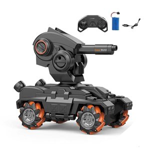 Maravillas Valdivia - Tanque Control Remoto 2 4 Ghz Disparador Drift Negro Naranjo
