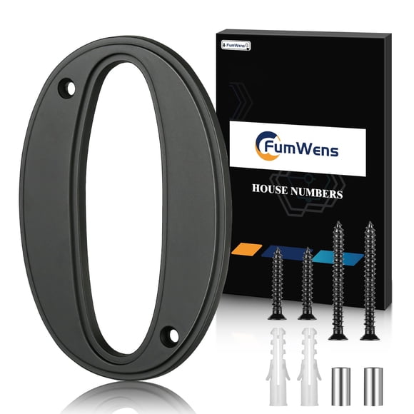 Números Para Casa Modernos De Aleación De Zinc Negra De 12 7 Cm