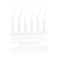 Magideal - 12 Piezas De Palillos De Exhibición De Pestañas, Estante De Exhibición De Pestañas Con Soporte De Exhibición, Palillo De Prueba De Pestañas Para Salón Claro