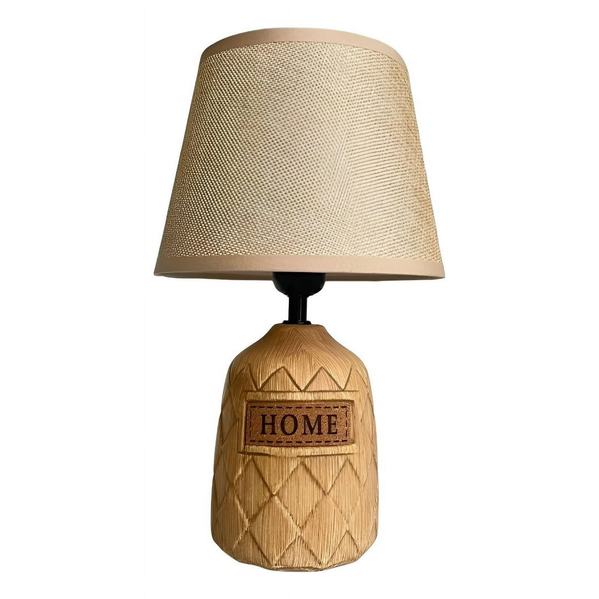 Genérico - Lámpara Mesa Moderna Elegante Relieve Decorativa Marrón Jhn