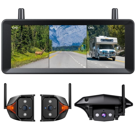 Sistema inalámbrico de cámara de reversa para RV AUTO-VOX con monitor HD de 7,2"