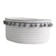 thumbnail image 5 of Preciosa Cesta De Almacenamiento Suave Tejido De Hilo De Algodón Bola De Lana Decoración De Mesa Bola De Felpa Gris, 5 of 5