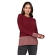 thumbnail image 1 of Sweater Mujer Lurex Botón Burdeo Corona, 1 of 5