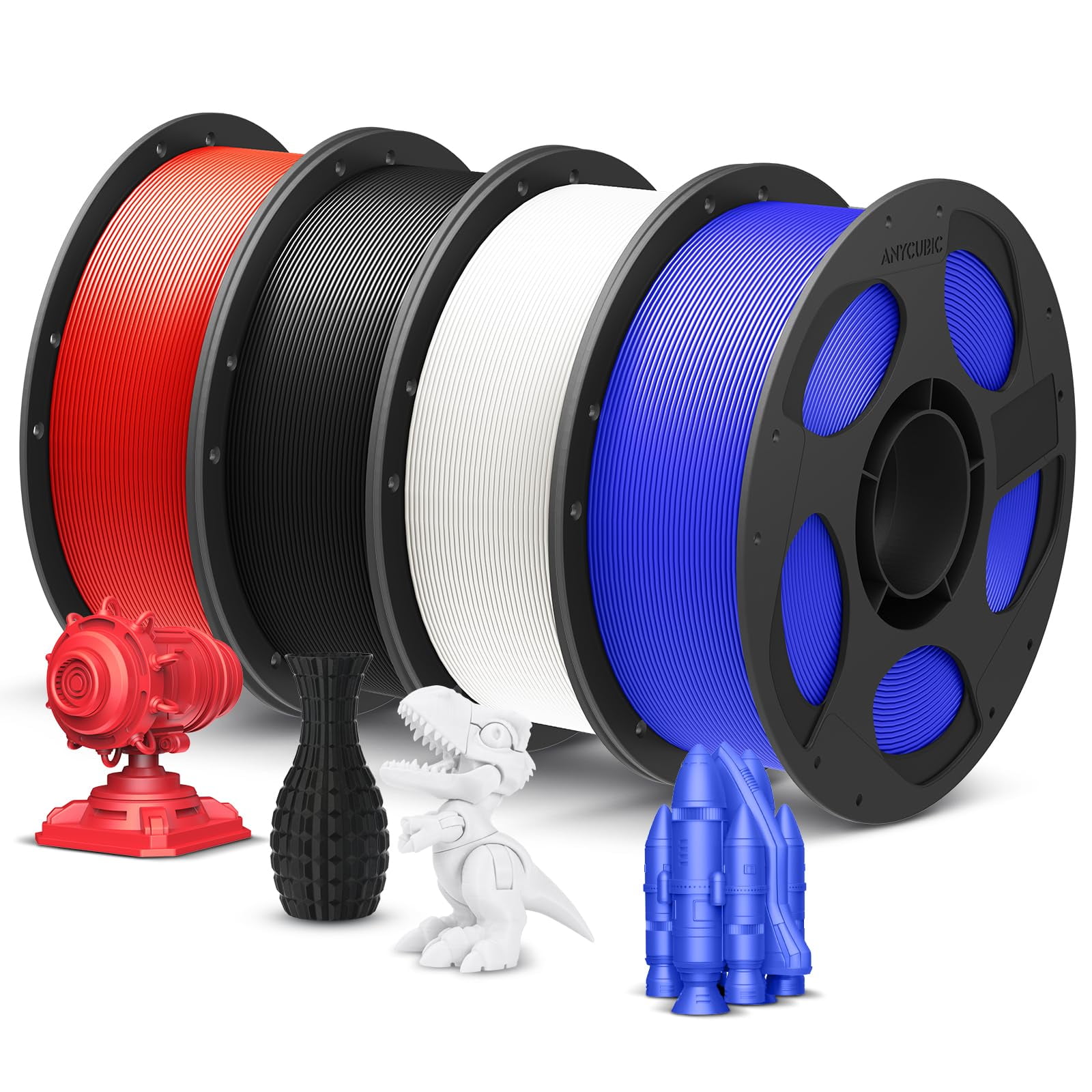 Filamento Para Impresora 3d Anycubic Pla Plus (pla+), 1,75 Mm, 4 X 1 Kg