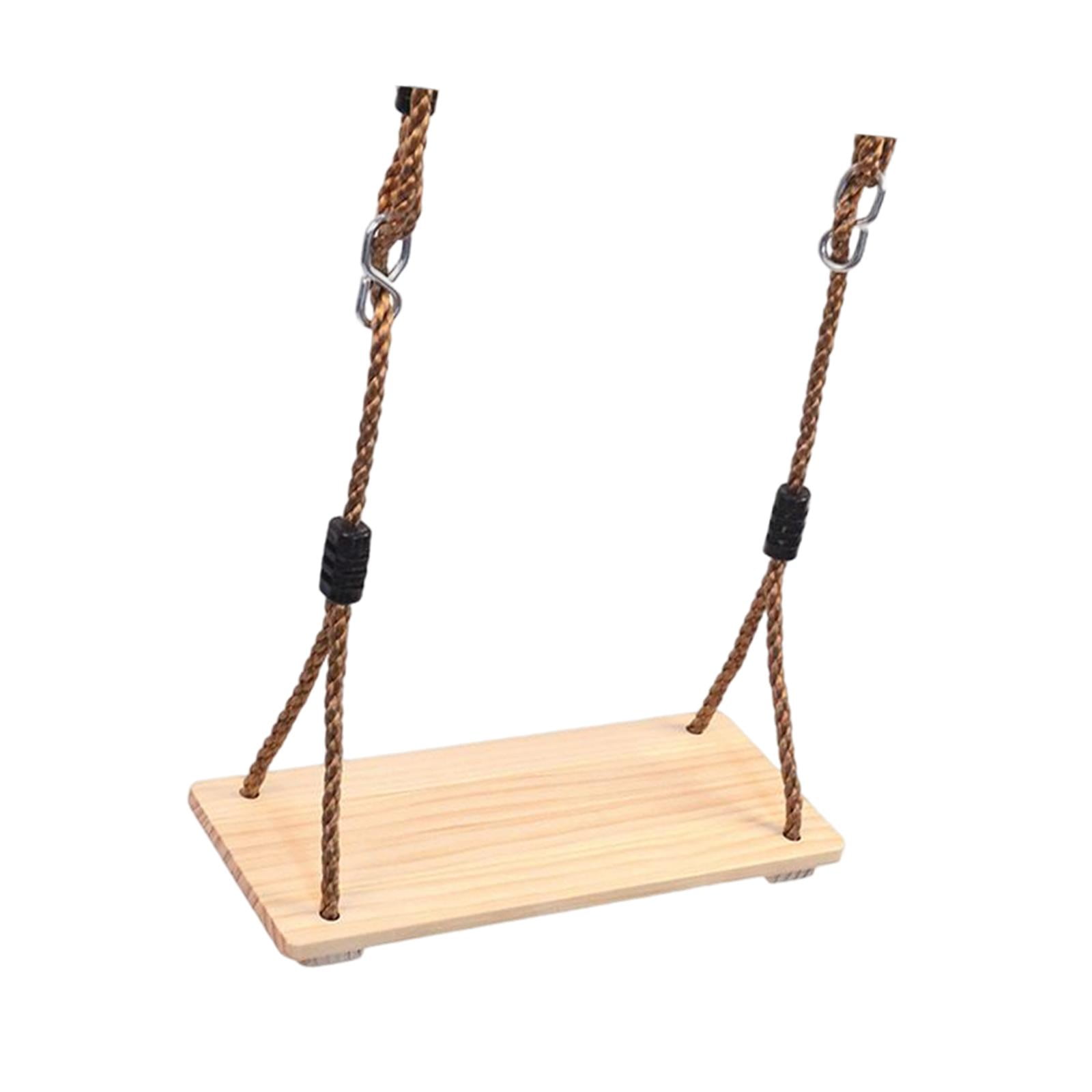 Bothyi - Juego De Columpios De Madera Asiento De Columpio De Madera Cuerda De Cáñamo Completa Para Niños Niños Bebé